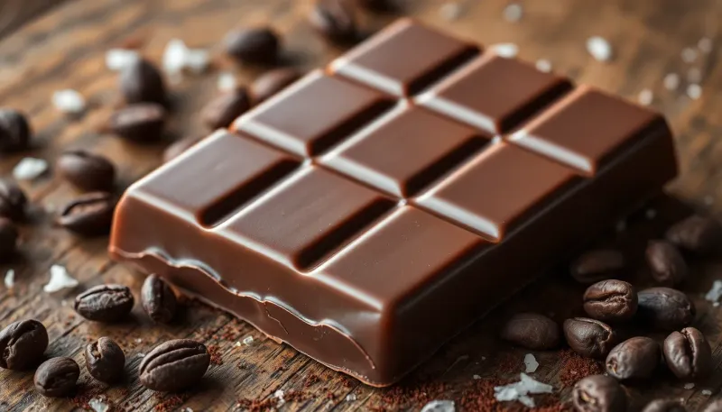 Tablette de chocolat au lait maison : recette facile à réaliser sans huile